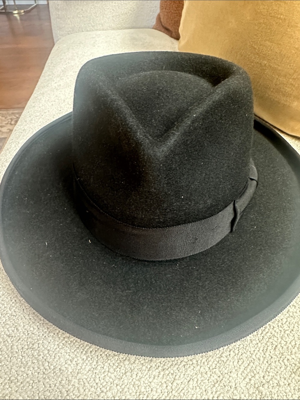 Lack Of Color Black Wide Brim Fedora Hat